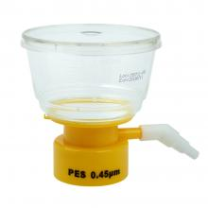150ml Bottle top filter, PES, 0.45um, 50mm, sterile, 24/case 150ml Bottle top filter, PES, 0.45um, 50mm, sterile, 24/case