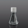 125ml Erlenmeyer Flask, PC, bottom, vent cap, sterile, 24/case