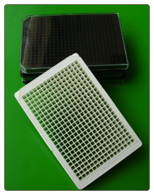 Black solid medium binding 384 well micro plate, 100/case