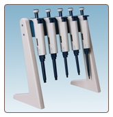 Linear pipettor stand for 6 pipettors