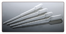 Pasteur pipettes, 1ml, 160mm, individually wrapped, sterile, 500/pack
