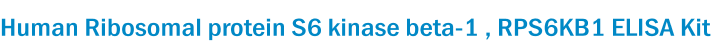 Human Ribosomal protein S6 kinase beta-1 , RPS6KB1 ELISA Kit